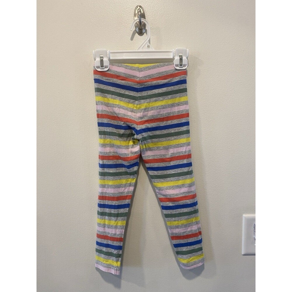 Mini boden Girls Striped Leggings Size 4-5 Classic Preppy Pull on